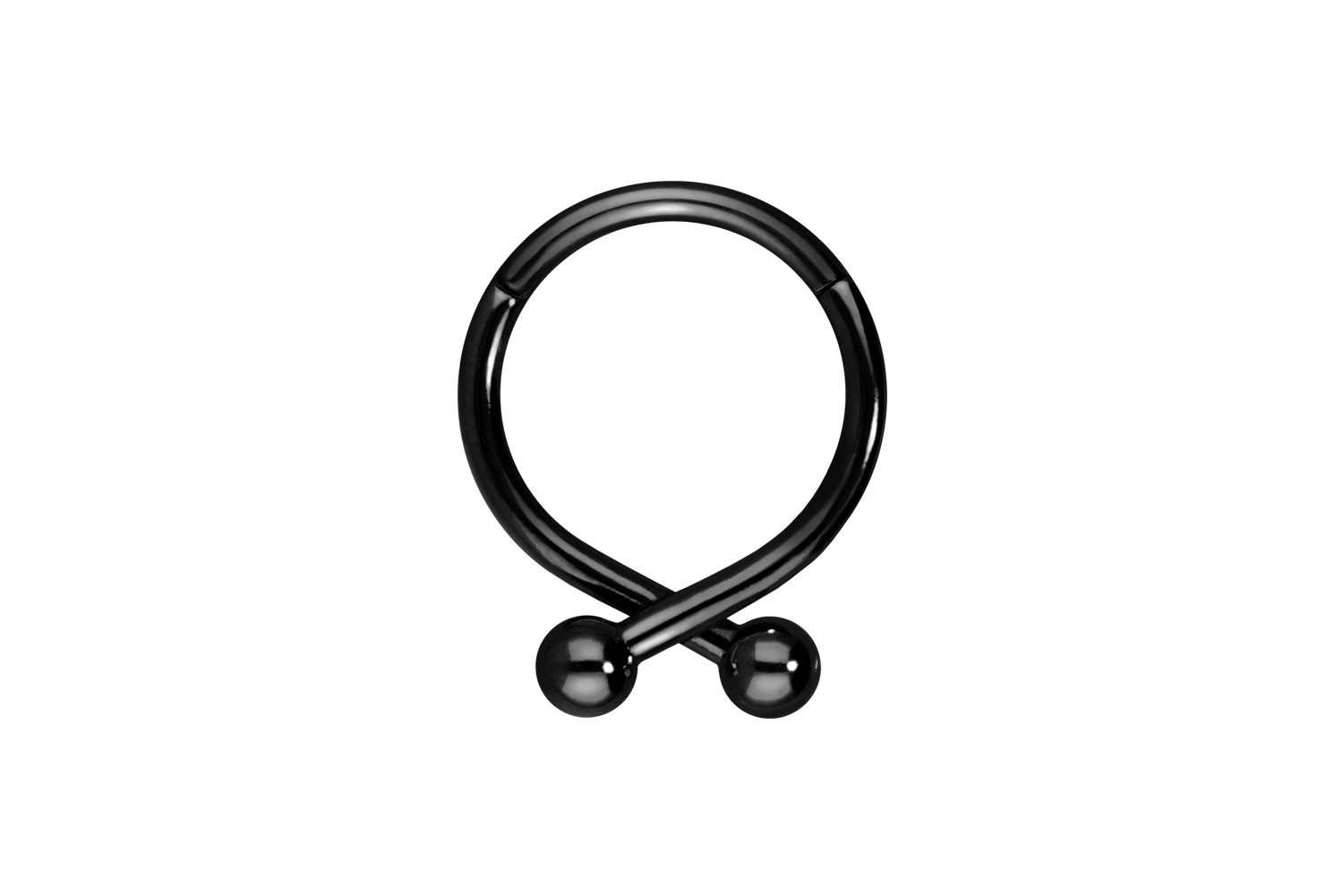 Chirurgenstahl Segmentring Clicker Piercing 2 KUGELN
